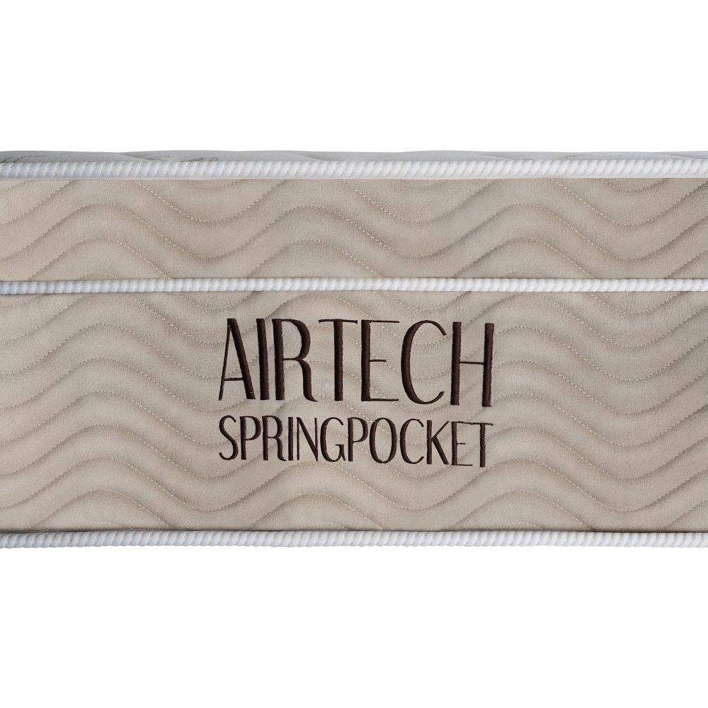 Colchão Queen de Molas Airtech Springpoket Bege D-26 158x198x30 cm Ortobom, , large image number 1